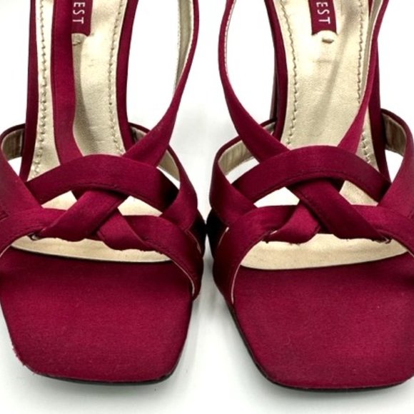 Express Burgandy Heels - Picture 5 of 7